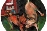 R15'Kopekler'cap-36cm-t.u.y.b.2011_R15'Dogs'36cm.Oil-on-Canvas,2011